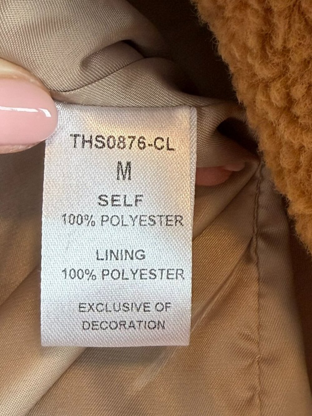 THML Double Breasted Peacoat Size M Camel - Picture 7 of 8